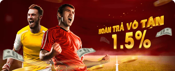 Hoàn trả cược 1.5% tại Red88